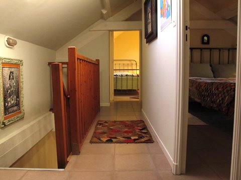 Guest House bookshelves